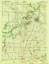 Carlisle 1943 topographic map thumbnail