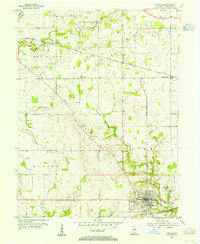 Danville 1953 topographic map thumbnail