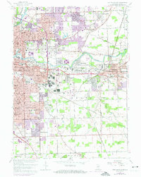 Fort Wayne East 1963 topographic map thumbnail