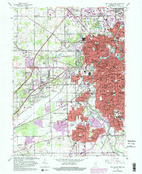 Fort Wayne West 1963 topographic map thumbnail