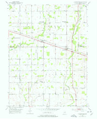 Fountaintown 1952 topographic map thumbnail