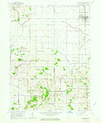 Francesville 1962 topographic map thumbnail