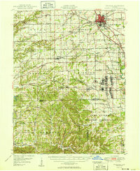 Franklin 1950 topographic map thumbnail