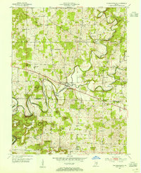 Fredericksburg 1953 topographic map thumbnail