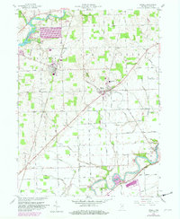 Grabill 1958 topographic map thumbnail