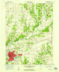 Greencastle 1958 topographic map preview