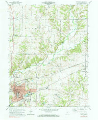 Greencastle 1970 topographic map thumbnail