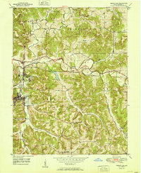 French Lick 1951 topographic map thumbnail