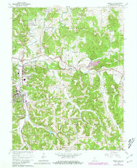 French Lick 1965 topographic map thumbnail
