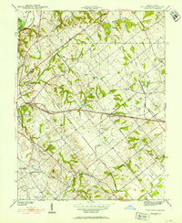 Fritchton 1942 topographic map thumbnail