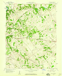 Fritchton 1958 topographic map thumbnail