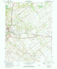 Fritchton 1974 topographic map thumbnail