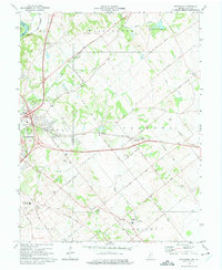 Fritchton 1974 topographic map thumbnail