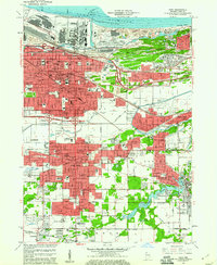 Gary 1959 topographic map preview