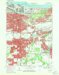 Gary 1968 topographic map preview