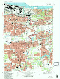 Gary 1991 topographic map thumbnail