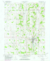 Hagerstown 1960 topographic map thumbnail