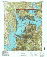 Allens Creek 1966 topographic map thumbnail