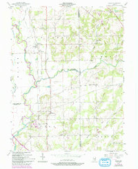 Azalia 1957 topographic map thumbnail