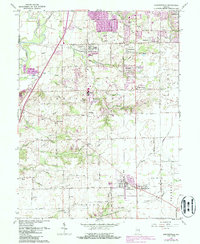 Bargersville 1962 topographic map thumbnail