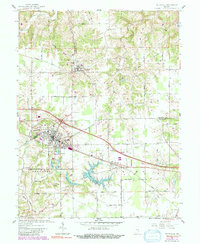 Batesville 1961 topographic map thumbnail