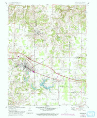 Batesville 1961 topographic map thumbnail