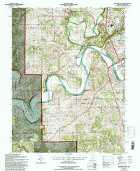 Bedford West 1993 topographic map thumbnail