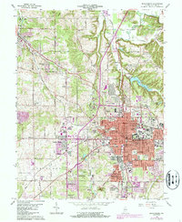 Bloomington 1966 topographic map thumbnail
