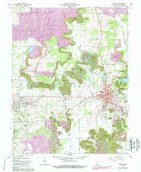 Boonville 1961 topographic map thumbnail