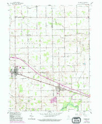 Bourbon 1958 topographic map thumbnail