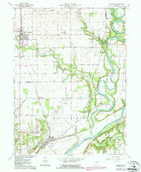 Brookston 1962 topographic map thumbnail
