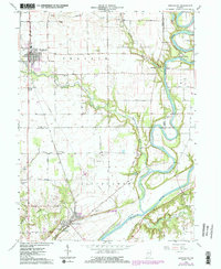 Brookston 1962 topographic map thumbnail