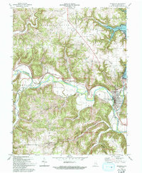 Brookville 1972 topographic map thumbnail