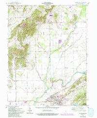 Brownstown 1958 topographic map thumbnail
