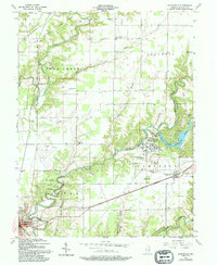 Butlerville 1957 topographic map thumbnail