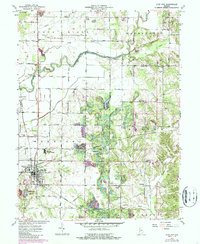 Clay City 1963 topographic map thumbnail