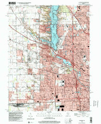 Clermont 1998 topographic map thumbnail