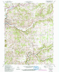 Corydon East 1966 topographic map thumbnail