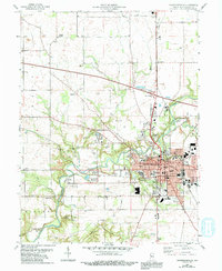 Crawfordsville 1956 topographic map thumbnail