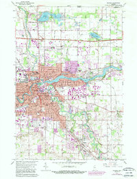 Elkhart 1961 topographic map thumbnail