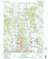 Evansville North 1981 topographic map thumbnail