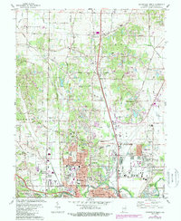 Evansville North 1981 topographic map thumbnail