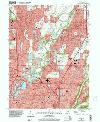 Fishers 1998 topographic map thumbnail