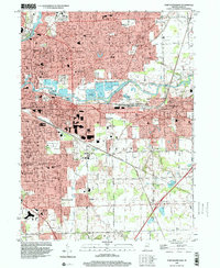 Fort Wayne East 1998 topographic map thumbnail