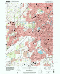 Fort Wayne West 1998 topographic map thumbnail