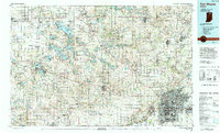 Fort Wayne topographic map thumbnail