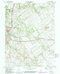 Fritchton 1974 topographic map thumbnail