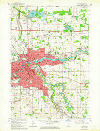 Elkhart 1961 topographic map thumbnail