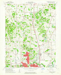 Evansville North 1961 topographic map thumbnail