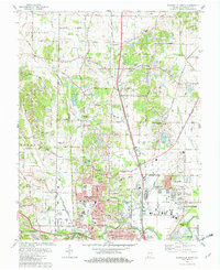Evansville North 1981 topographic map thumbnail